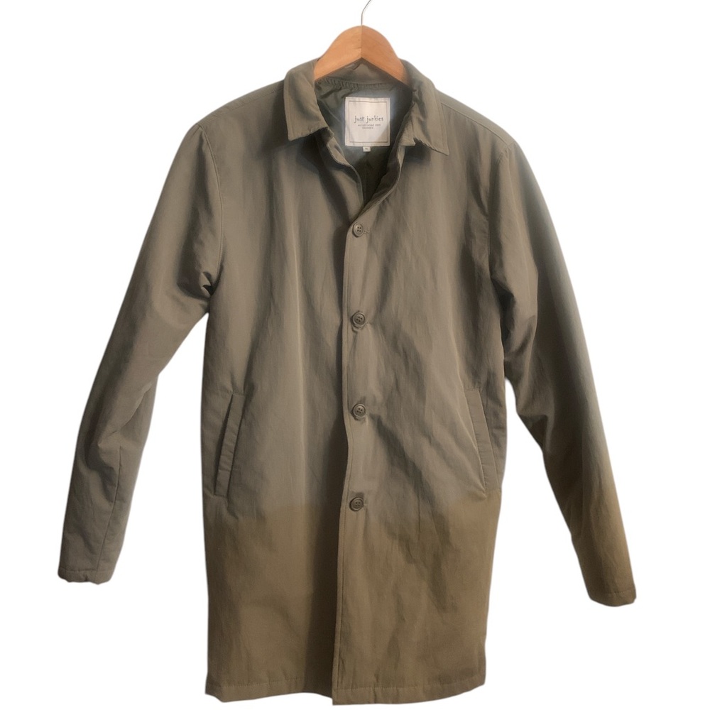 ASOS Just Junkies Mens trench coat lined lightweight size Medium